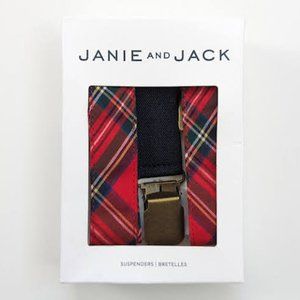Janie & Jack Tartan Suspenders